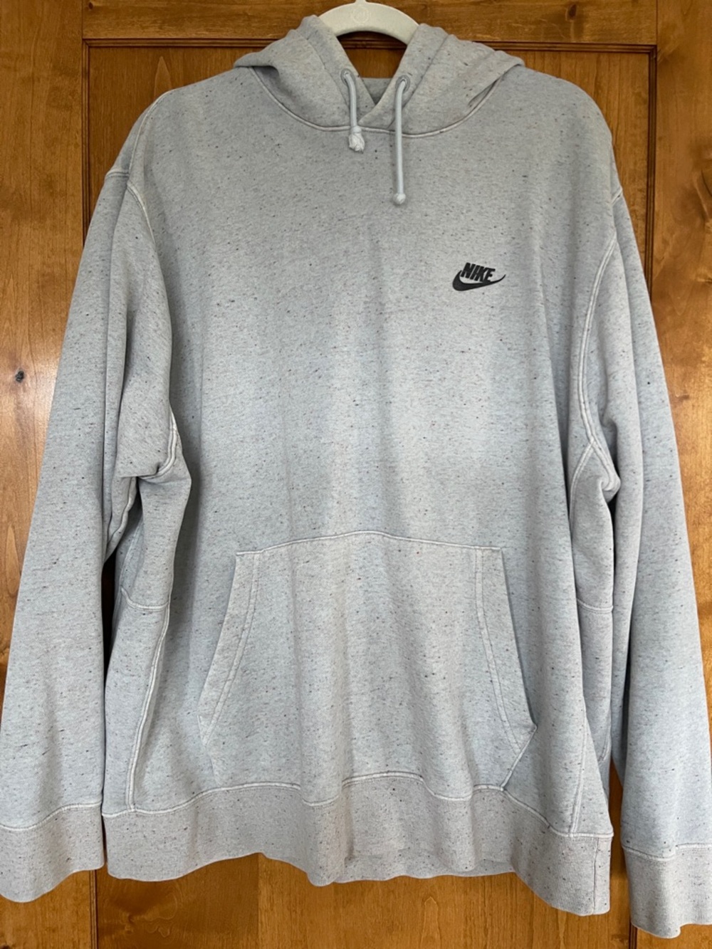 Nike Heather Light Blue Flecked Pullover Hoodie